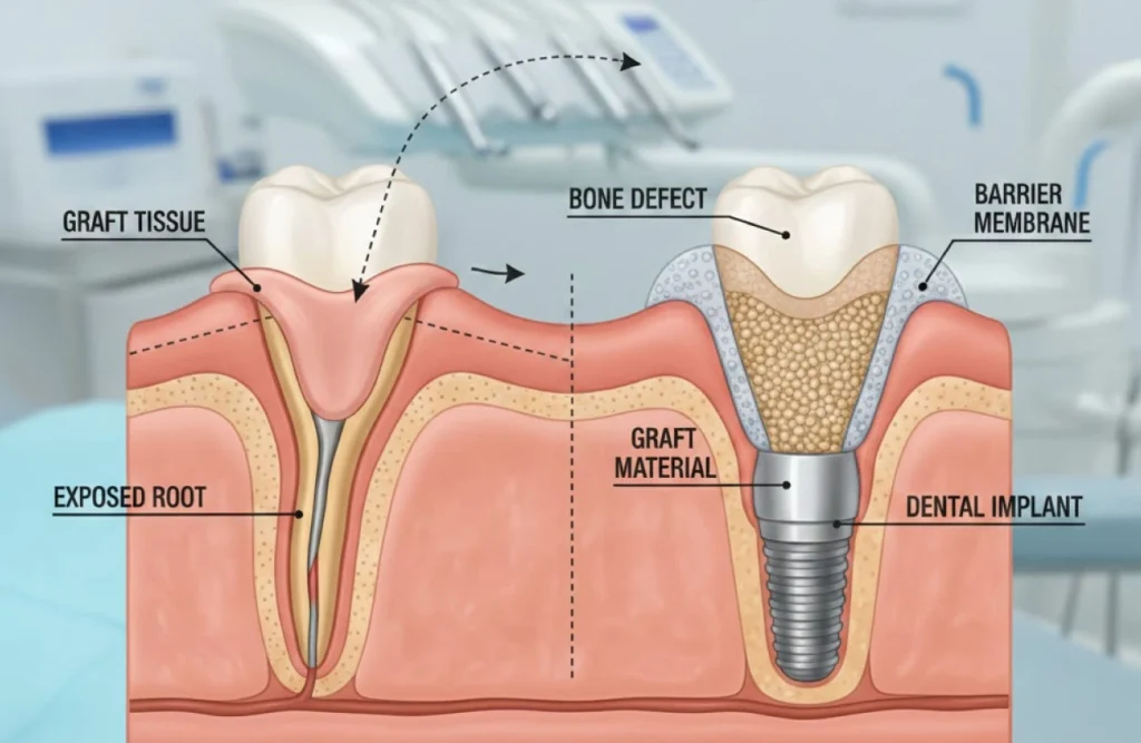 Gum Grafting and Bone Grafting