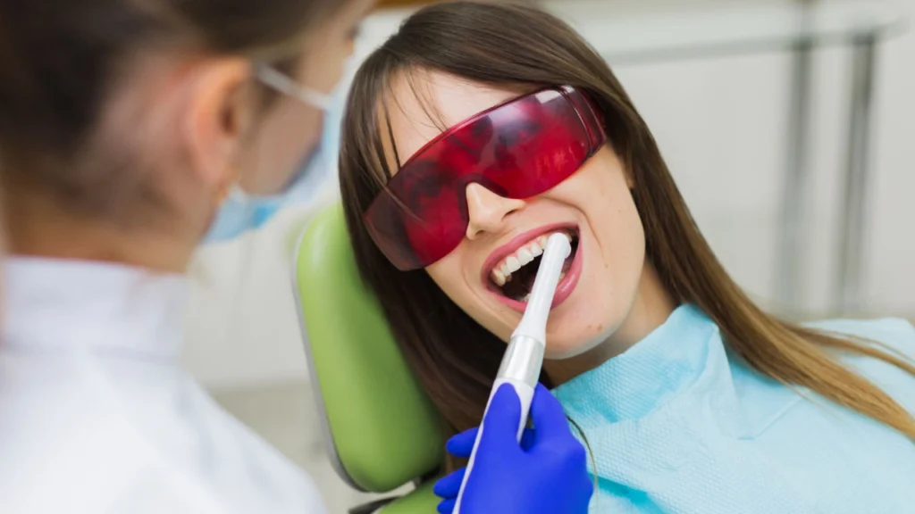 teeth professionally cleaned