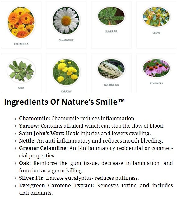 Nature's Smile Ingredients